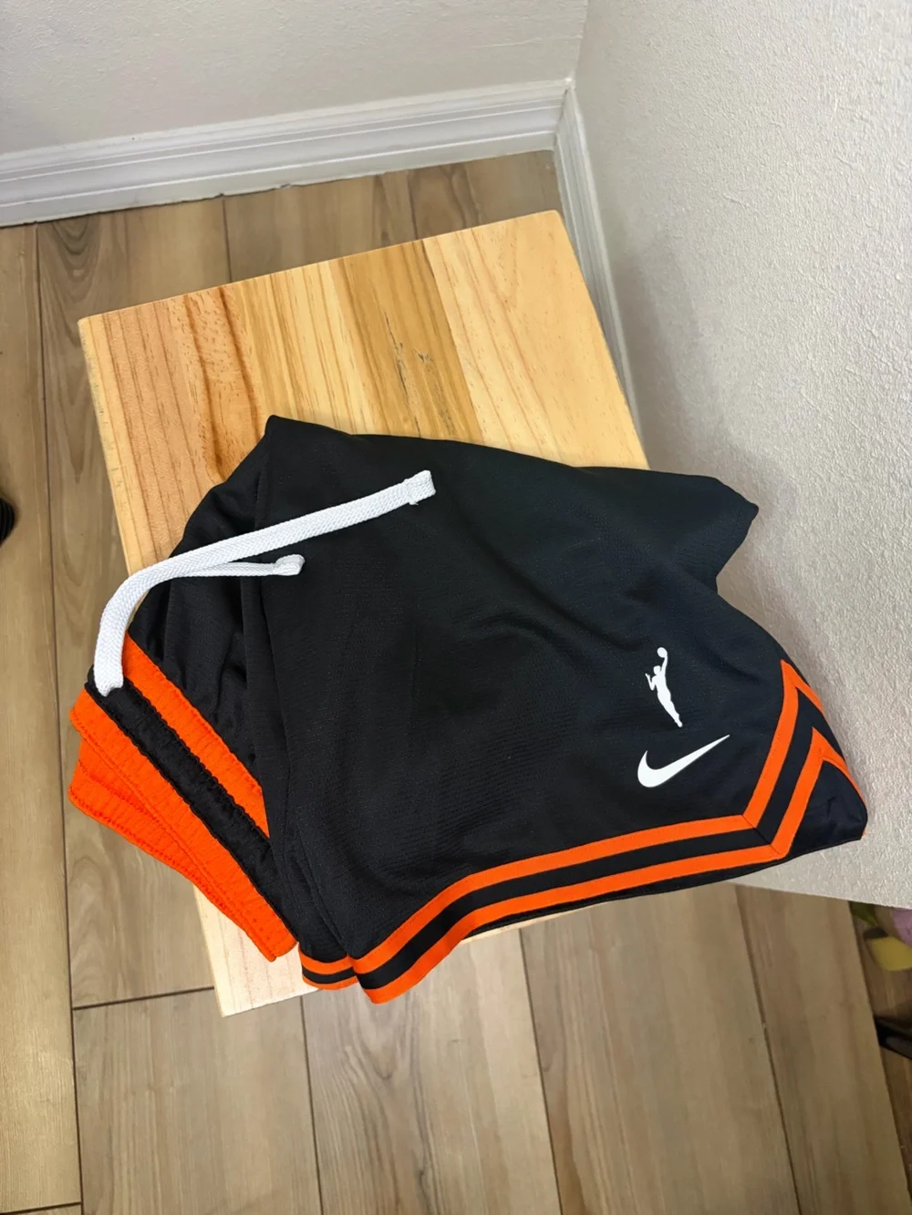 Nike Black Shorts with Orange Trim